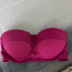 Seafolly Vibrant Pink Bandeau Size 8